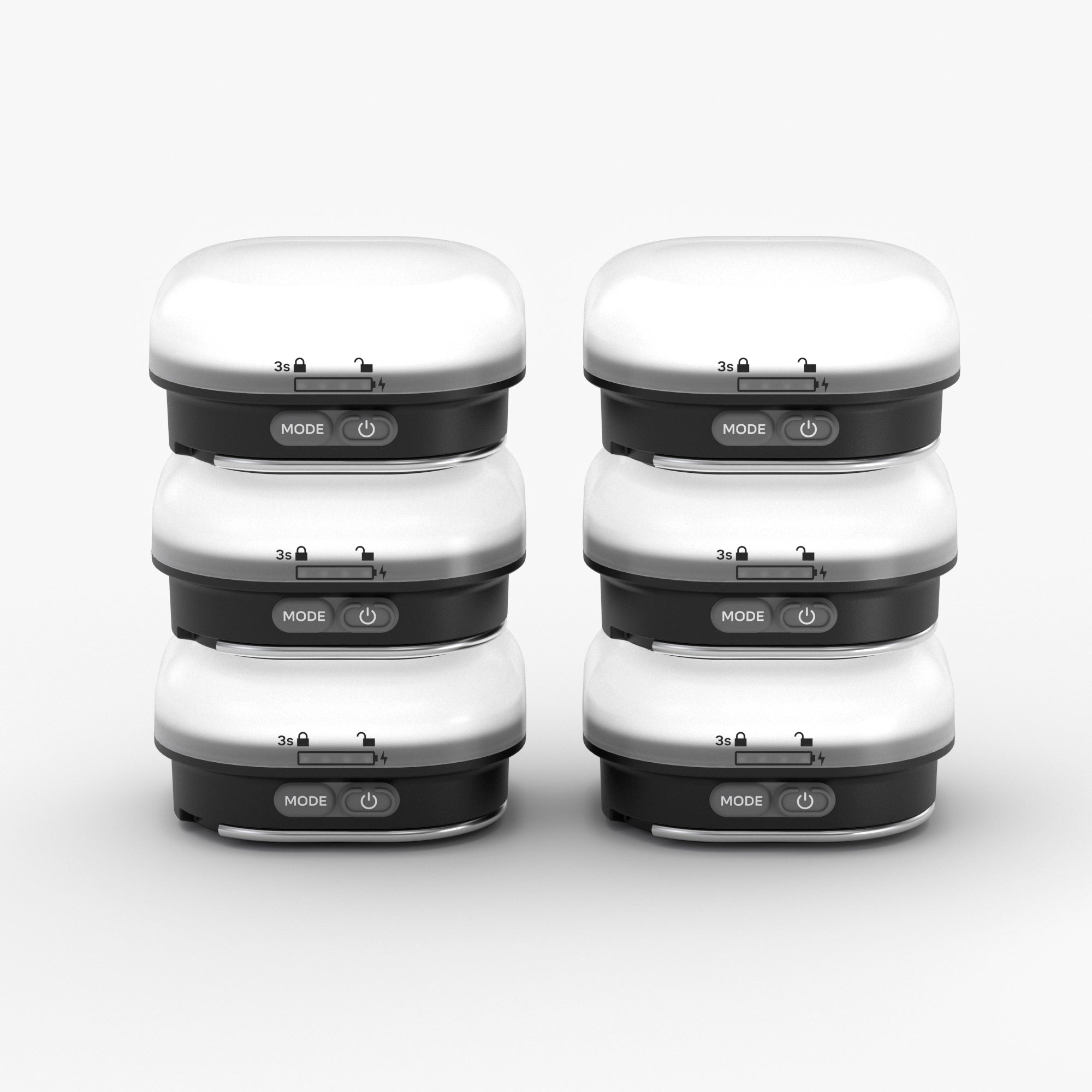 Glow Recharge Black 6-Pack
